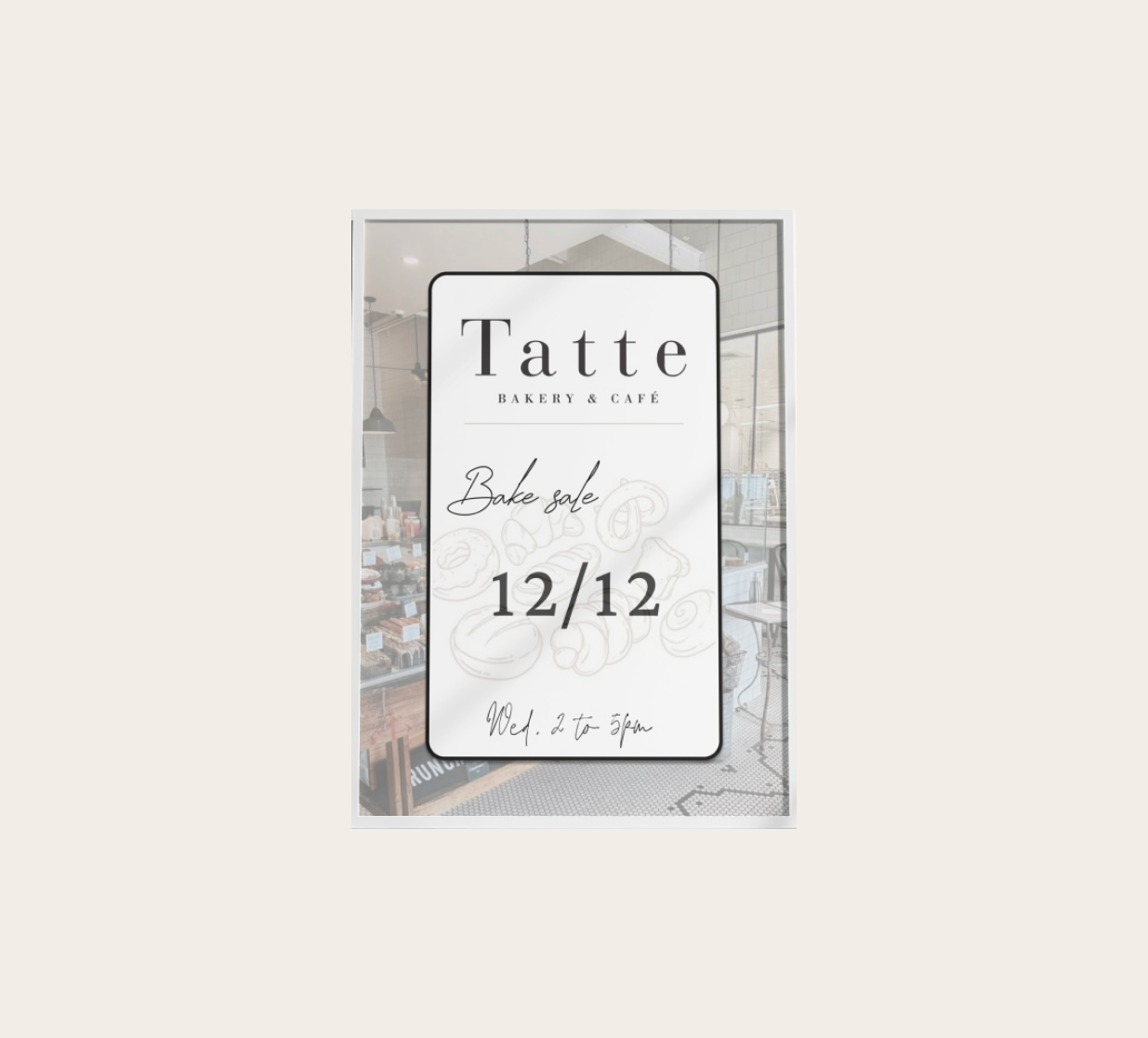 Tatte bakery flyer